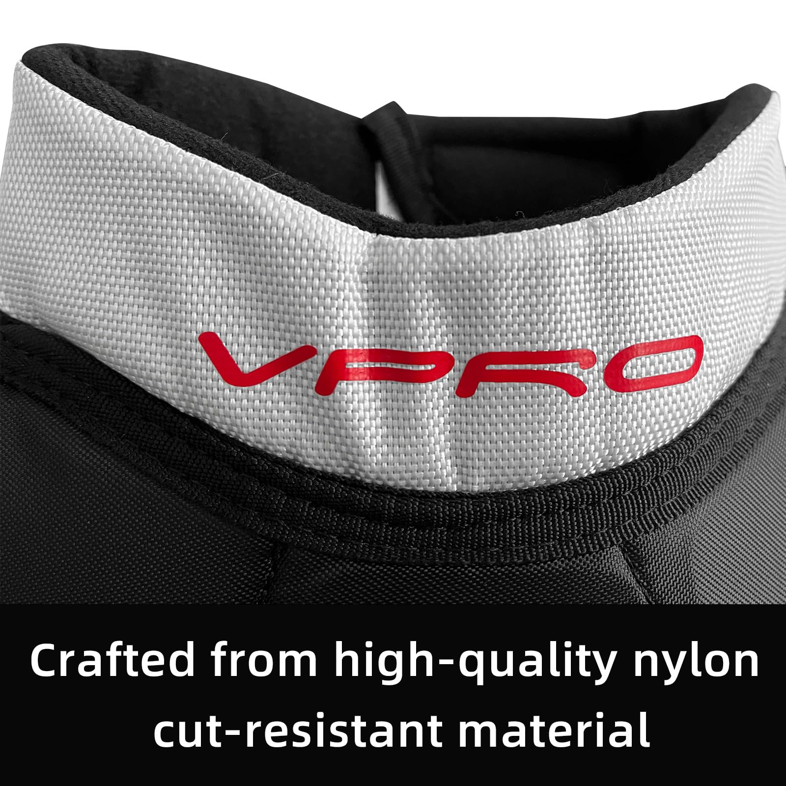 VPRO Hockey Neck Guard - Ice Hockey Neck Protector with Extension - Lightweight and Adjustable Collar for Adult & Youth Players - Image 3