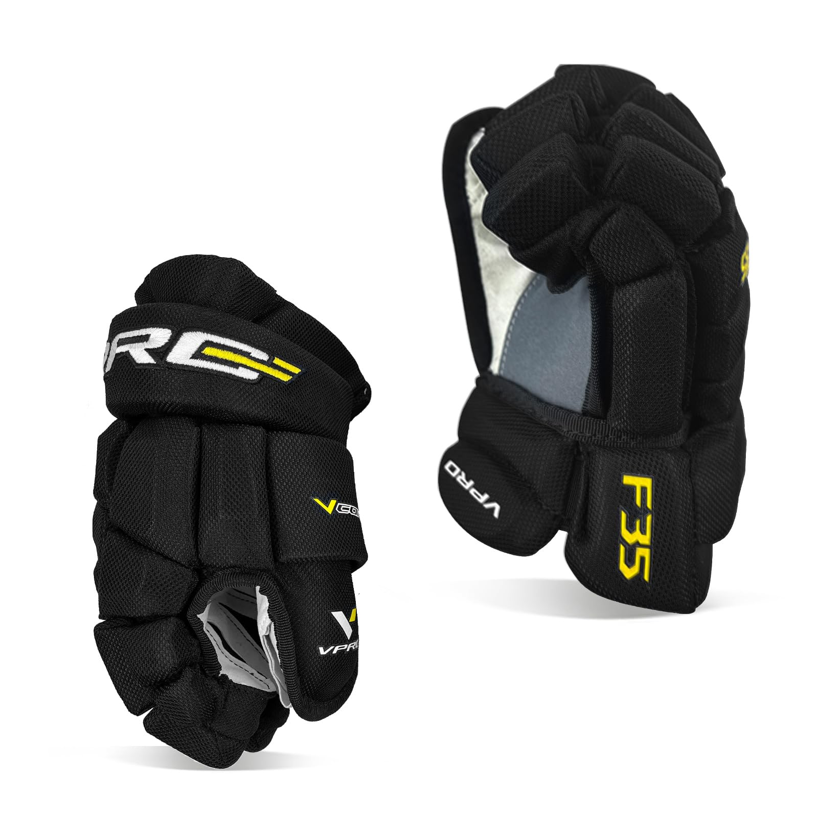 VPRO Ice Hockey Gloves, 8" to 15" Adult Youth Street Hockeys Gloves Lightweight Breathable for Hockey Players, Kids, Junior & Senior - Image 3