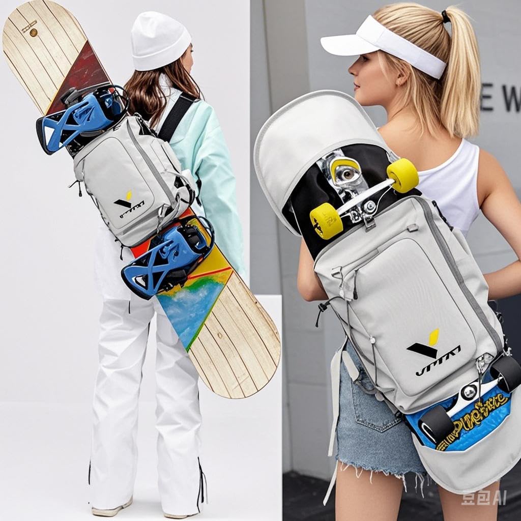 VPRO Snowboard Bag, Available Length in 140cm - 165cm for Snowboard, Full Size Universal for Skateboard Bag - Image 3