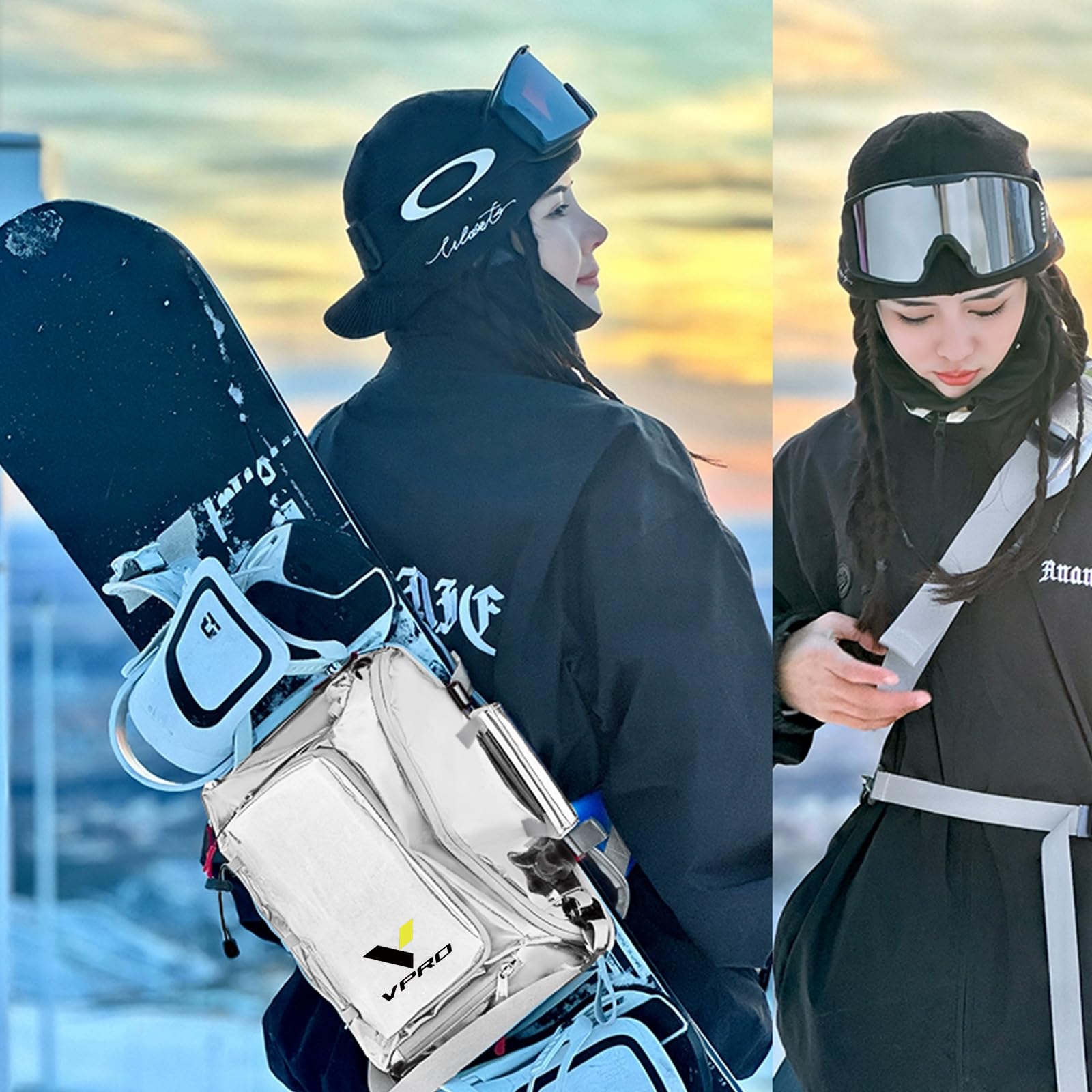 VPRO Snowboard Bag, Available Length in 140cm - 165cm for Snowboard, Full Size Universal for Skateboard Bag - Image 4